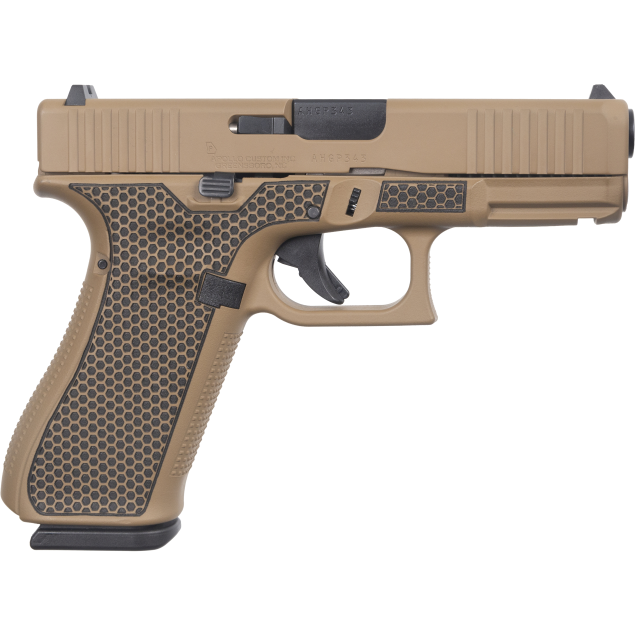 Handguns Apollo Custom|Glock 45 9MMLUGER GLK 45 9MM 17RD HNYCOMB BRN